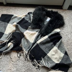 J. Crew poncho/cape with muff